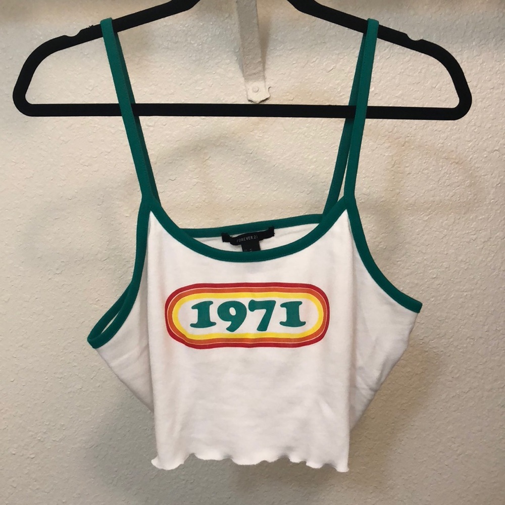 Forever 21 retro crop tank top NEW